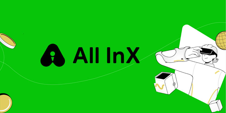 All InX 取引所 暗号通貨取引プラットフォーム ログイン ダッシュボード